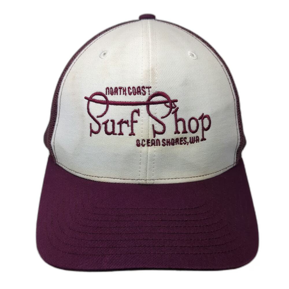 Richardson Trucker Hat Red White One Size Snapback Mesh North Coast Surf Shop